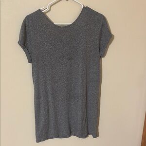 Billabong Heather Gray low back Short Sleeve Tee L